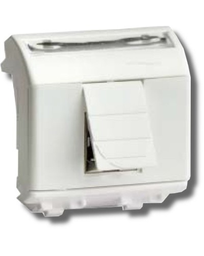 Розетка RJ-45 Brava 2 модуля белая (76450B): Розетка компьютерная с двумя разъёмами в Перми