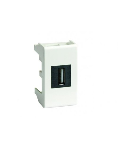 Розетка USB 2.0 Brava 1 модуль слоновая кость (75200S): Розетка USB в Перми