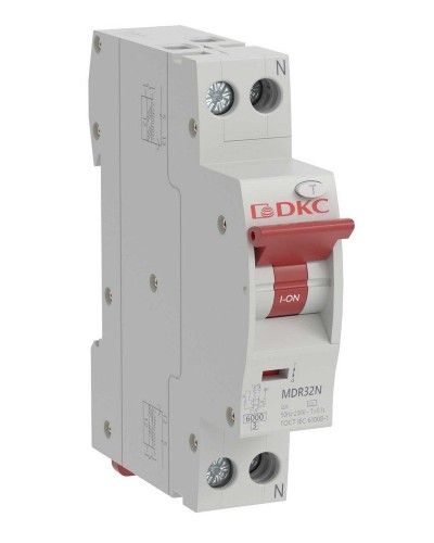 YON max MDR, 1P+N, 30mA, 16A, 6kA, А (MDR32N-1N2C16-A). Компактный автоматический выключатель дифференциального тока. ДКС в Перми
