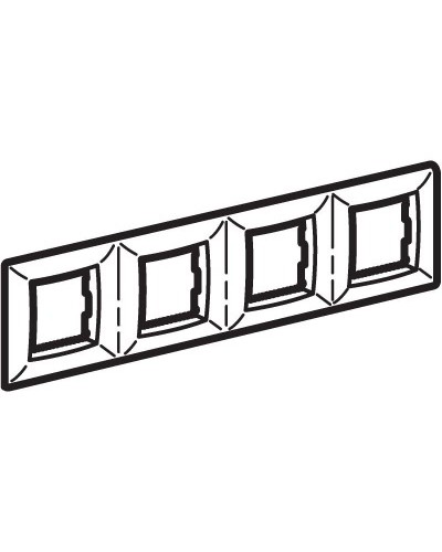 Рамка на 2+2+2+2 модуля (четырехместная), сл. кость (75014O): Рамка четырехместная, Brava в Перми