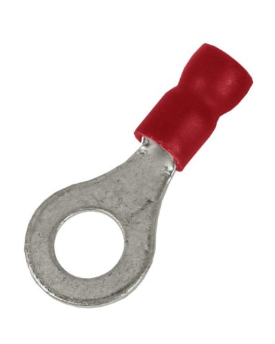 Наконечник НКИ 0,25-1,5 М5 (D5,3мм) с отверстием под винт (100 шт) (2A5P-EE-PVC). Наконечник с отверстием под винт и изолированным фланцем ПВХ. ДКС в Перми