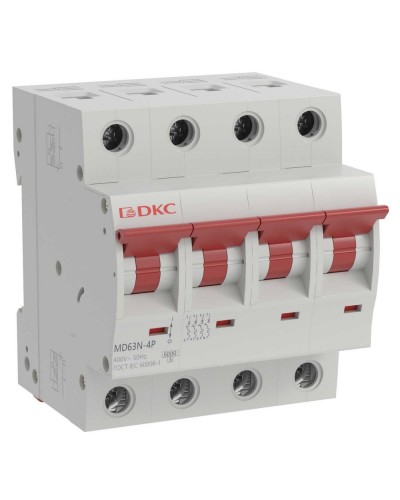 YON max MD63N 4P 40А 6кА C (MD63N-4PC40). Автоматический выключатель. ДКС в Перми