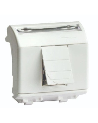 Розетка RJ-45 Brava 2 модуля слоновая кость (75655S): Розетка компьютерная с двумя разъёмами в Перми