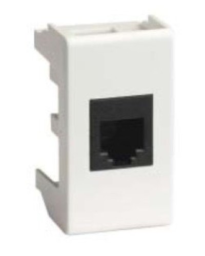 Розетка RJ-45 Viva 1 модуль белая (45038): Розетка компьютерная с одним разъёмом в Перми