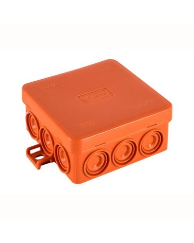 Коробка JBL085 85х85х38, 12 вых., 9P (0,15...2,5мм²) (43265HF). Коробка монтажная, огнестойкая, без галогена. Экопласт в Перми
