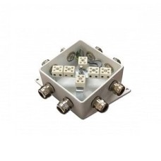 КМ-О (12к*10,0)-IP66-120х120, пять вводов: Коробка монтажная огнестойкая
