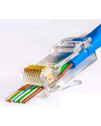 RJ-45 джек сквозной (8P8C) (100 шт). Разъем RJ-45. Прочие зарубежные в Перми