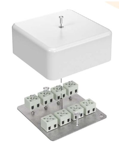 Коробка огнестойкая 103х103х45 для кабель-канала (40-0470-FR6.0-6). Коробка огнестойкая для кабель-канала. Промрукав в Перми
