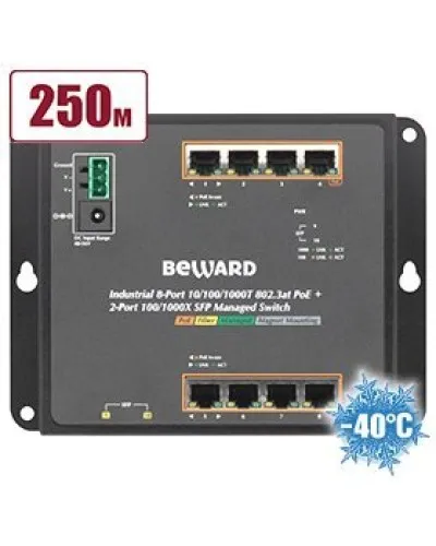 STWP-0802HP. Коммутатор 8-портовый. Beward в Перми