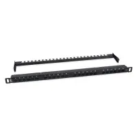 PLHD-24-Cat.6-Dual-180-0,5U (9664c): Патч-панель 19"