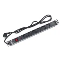 PDU-6P-F-2EU (7296c). Блок розеток 19. CABEUS