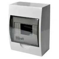 ЩРН-П-8 IP41 настенный (31010DEK). Щиток модульный с прозрачной дверцей. DEKraft