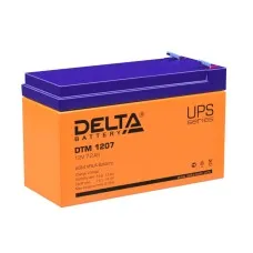 Delta DTM 1207. Аккумулятор герметичный свинцово-кислотный. Delta