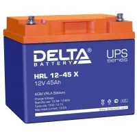 Delta HRL 12-45 X. Аккумулятор герметичный свинцово-кислотный. Delta