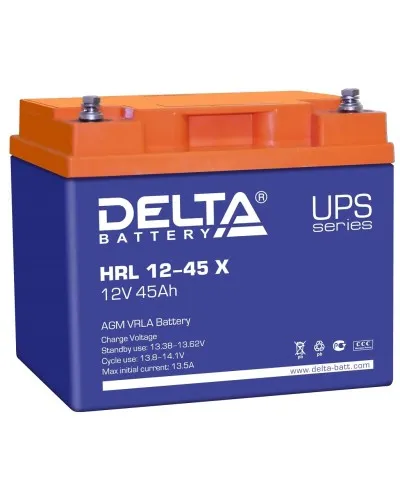 Delta HRL 12-45 X. Аккумулятор герметичный свинцово-кислотный. Delta в Перми