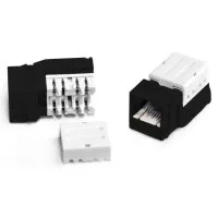 KJ9-8P8C-C5e-90-BK. Вставка Keystone Jack RJ-45. Hyperline