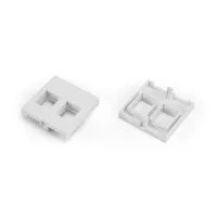 SIP2-2N-M45-45. Вставка 45x45 (аналог Mosaic) для 2х модулей формата Keystone Jack. Hyperline