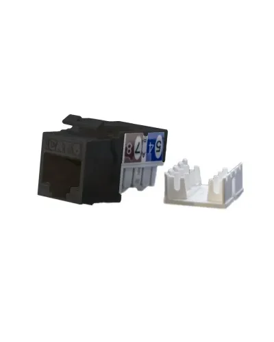 KJ9-8P8C-C6-90-BK. Вставка Keystone Jack RJ-45. Hyperline в Перми