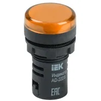 Лампа AD22DS (LED)матрица D22мм желтый 230В (BLS10-ADDS-230-K05). Светосигнальный индикатор. IEK