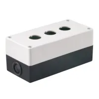 Корпус КП103 для кнопок 3 места белый (BKP10-3-K01). Корпус для кнопочных постов. IEK