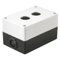 Корпус КП102 для кнопок 2 места белый (BKP10-2-K01). Корпус для кнопочных постов. IEK
