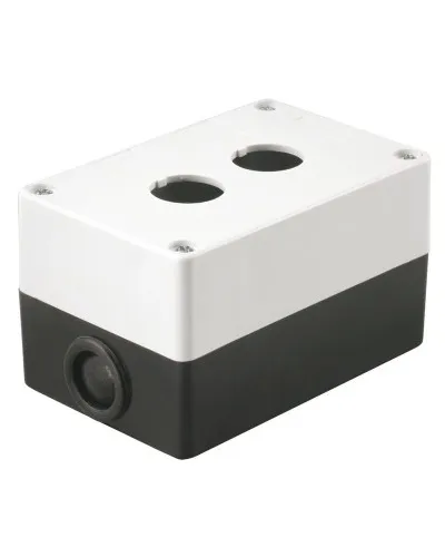 Корпус КП102 для кнопок 2 места белый (BKP10-2-K01). Корпус для кнопочных постов. IEK в Перми