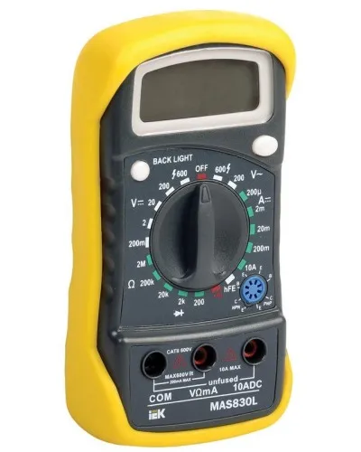 Мультиметр цифровой Master MAS830L (TMD-3L-830). Мультиметр цифровой. IEK в Перми