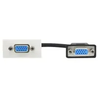 Розетка VGA M/M PRIMER РКМ-20-20-П белый IEK (PR-KK40D-RV-0-2-K01). Розетка. IEK