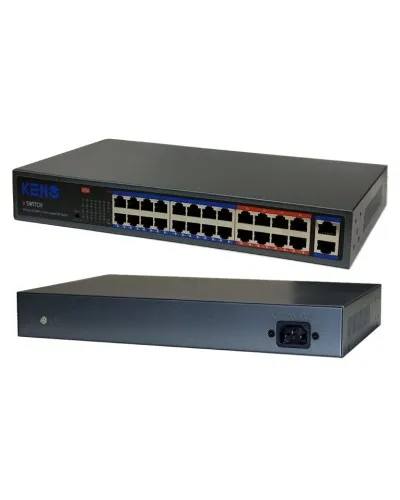 KN-SW2402POE+. Коммутатор с питанием по PoE. KENO в Перми