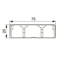 Короб DLPlus 75х20 (030033): Кабель-канал