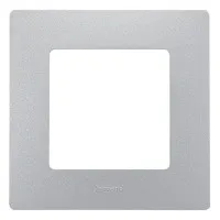 Рамка 1 пост ETIKA, алюминий (672551). Рамка. LegranD
