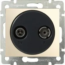 Розетка Valena TV/FM, концевая, слоновая кость (774333). Розетка. LegranD