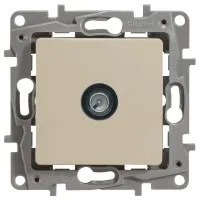 Розетка TV звезда 2дБ, ETIKA, слоновая кость (672351). Розетка. LegranD
