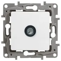 Розетка TV звезда 2 дБ ETIKA, белая (672251). Розетка. LegranD