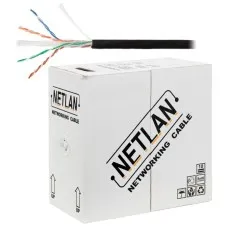 U/UTP 4pair, Cat6, Solid, Out, PE (EC-UU004-6-PE-BK). Кабель «витая пара» (LAN) для структурированных систем связи. NETLAN