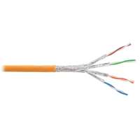 S/FTP, 4pair, Cat.6a, Solid, In, LSZH (NKL 9355C-OR). Кабель «витая пара» (LAN) для структурированных систем связи. NIKOLAN