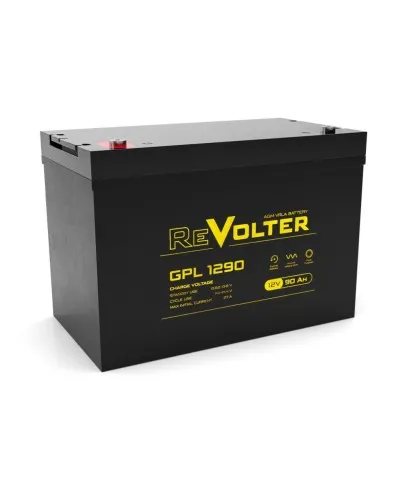 Revolter GPL 1290. Аккумулятор автомобильный герметичный свинцово-кислотный. Revolter в Перми
