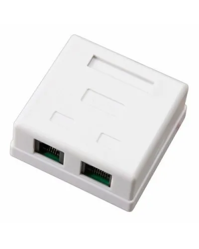 Розетка компьютерная внешняя 2-порта, UTP RJ-45 (8P8C), CAT 5e REXANT (03-0151): Розетка RJ-45 в Перми