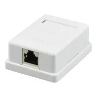 Розетка настенная RJ-45, 8P8C, Cat.5e, 1 порт FTP (10-0354). Компьютерная розетка. SUPRLAN