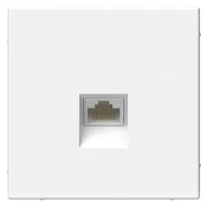 ArtGallery розетка RJ45, кат. 6Е, скрытой установки, механизм, белый (GAL000186). Розетка компьютерная. Systeme Electric