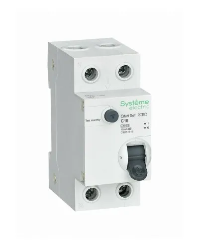 City9 Set 1P+N С 16А 4.5kA 10мА A 230В (C9D51616). Автоматический выключатель дифференциального тока. Systeme Electric в Перми