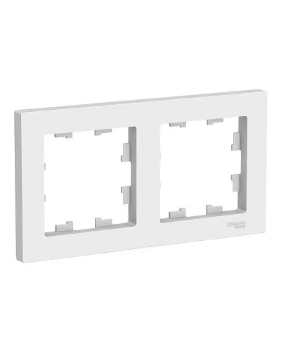 AtlasDesign рамка 2-местная универсальная, белый (ATN000102). Рамка. Systeme Electric в Перми