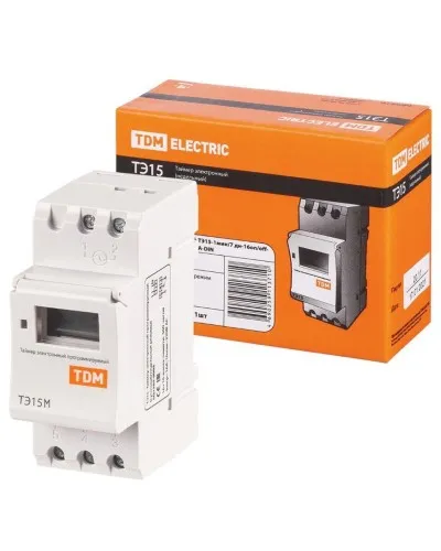 ТЭ15М-1мин/7дн-32on/off-30А-DIN TDM (SQ1503-0037). Таймер электронный. TDM ЕLECTRIC в Перми