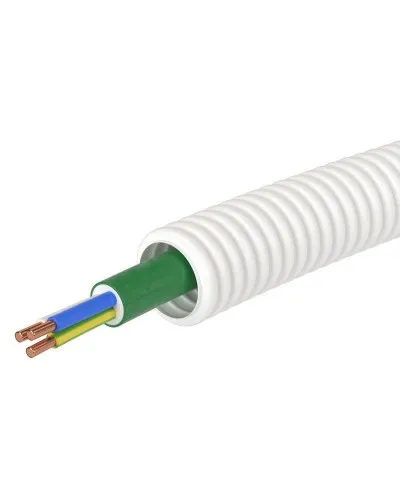 Труба ПЛЛ D20 + ППГнг(А)-HF 3х2,5 (ГОСТ+) (8S82050HF). Гофрошланг с кабелем. ДКС в Перми