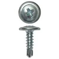 Саморез с пресс-шайбой 4.2х19 со сверлом (200 шт) (CM274019). Саморез с пресс-шайбой. ДКС