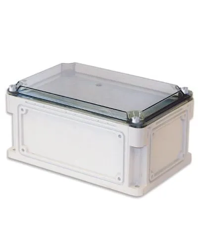 Корпус RAM box 400х200х146, высота крышки 21 мм, IP67 (542211). Корпус с фланцами и прозрачной крышкой, без монтажной платы. ДКС в Перми