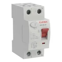 YON MAX MDL100 ВДТ, 2P, 30mA, 25A, АС (MDL100-2P2-25-AC). Автоматический выключатель дифференциальный (УЗО). ДКС