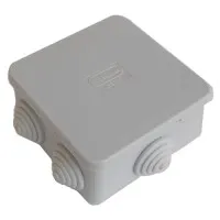 Коробка JBS080 85х85х40, 6 вых, IP44, серая (44006). Коробка монтажная. Экопласт