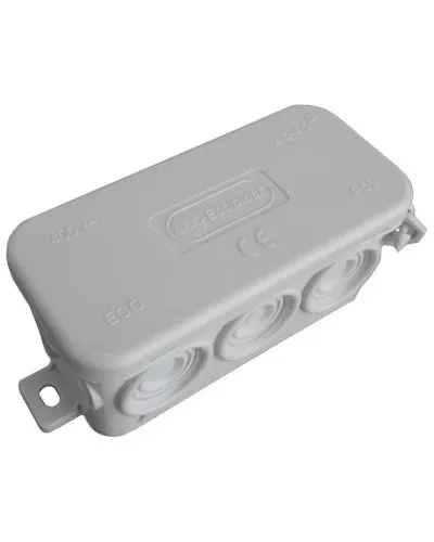 Коробка JBL090 90х42х40, 10 вых., IP55, серая (44055). Коробка монтажная. Экопласт в Перми