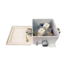КМ-О (2к*10,0)-IP66-120х120, пять вводов: Коробка монтажная огнестойкая